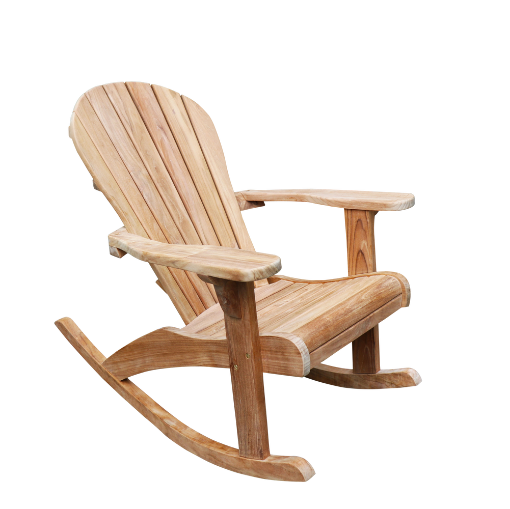 Adirondack Rocking Chair Grade A Teak, Teak Outdoor Furniture Rocking Chair