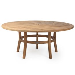 Grade A Teak 71" Round Dining Table