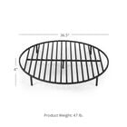 36'' Heavy Duty Round Fire Pit Grate