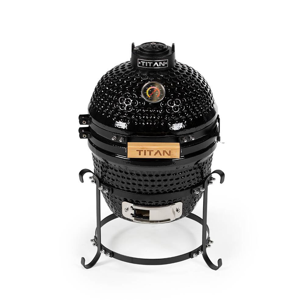 Adelaide dominere lettelse Kamado Grill Kit - 10" Grate Diameter - Accessories Include Ash Tool,  Ceramic Heat Deflector, Cover | Titan Great Outdoors