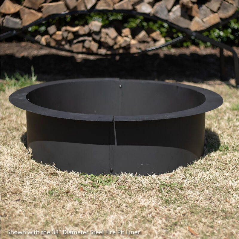 Steel Fire Pit Liner 1mm Thick Diy, Fire Pit Liner Round