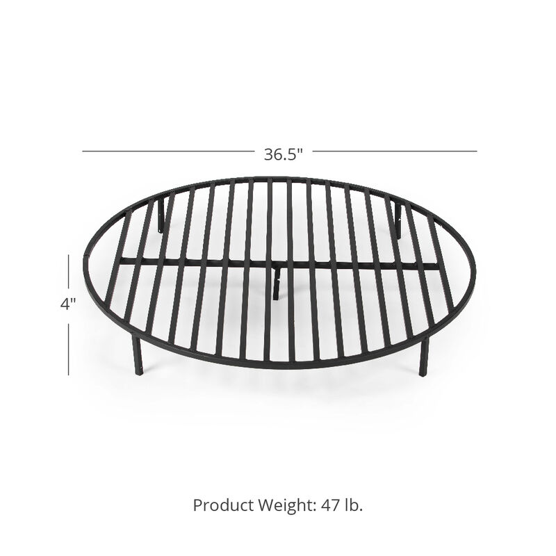 Round 36 Fire Pit Grate Heavy Duty 1, 47 Heavy Duty Fire Pit With Steel Grate