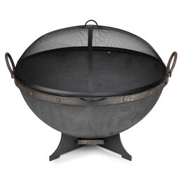 32-in Hemisphere Fire Pit With Screen And Poker