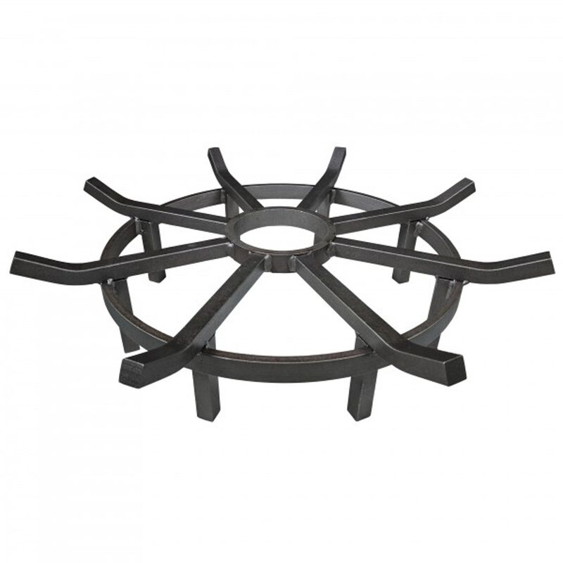 Wagon Wheel Fire Grate Combo, 24 Inch Round Fire Pit Grate