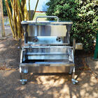 35W Stainless Steel Rotisserie Grill Roaster with Glass Hood