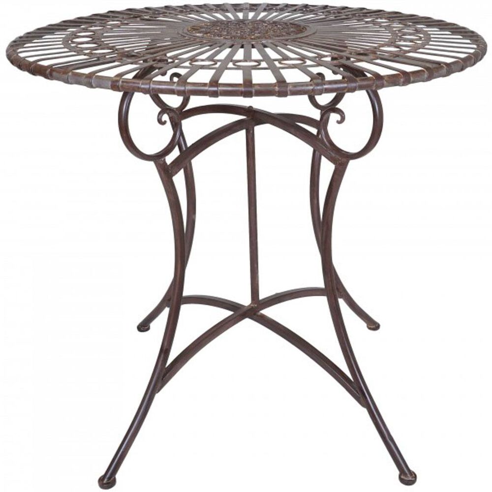 Rustic Metal Round Table
