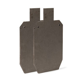 Pair of AR500 Silhouette Steel Plate Shooting Targets 20"x12" 1/2" Thick