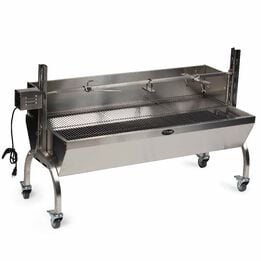 13W Stainless Steel Rotisserie Grill With Windscreen