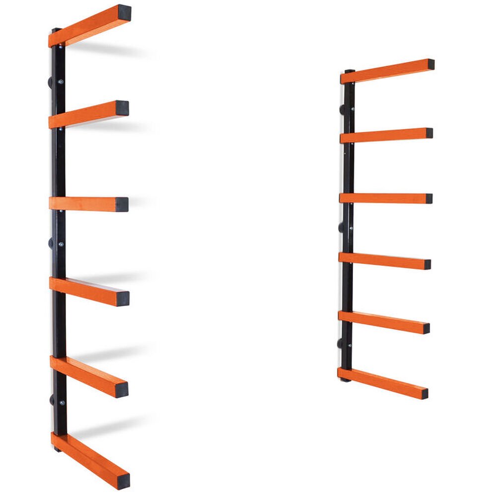 6 shelf lumber storage rack steel wall mounted indoor outdoor