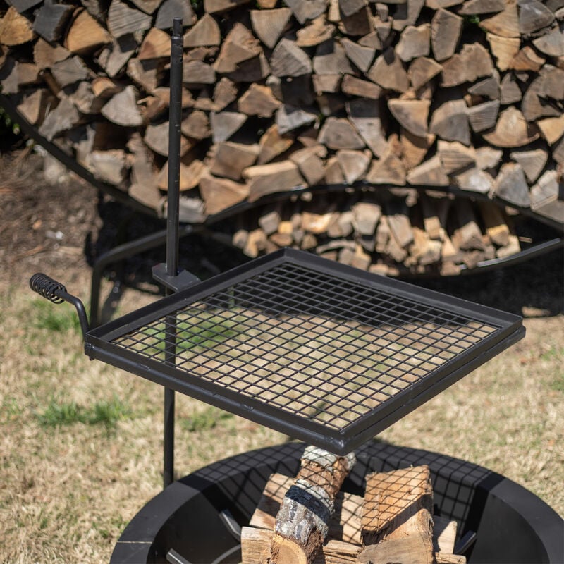 Portable Camping Swivel Grill Grate, Diy Fire Pit Swivel Grill