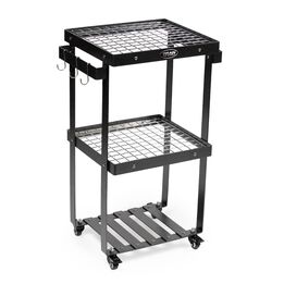 Scratch and Dent - Barbecue Prep Station Grill Accessory Serving Cart - FINAL SALE