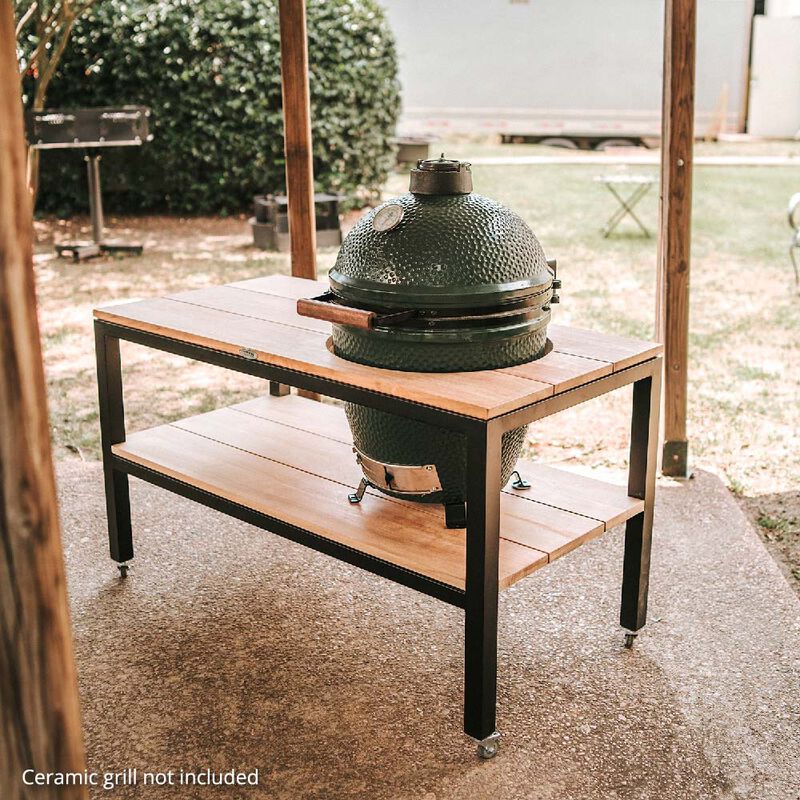 Grade A Teak Ceramic Grill Table with Aluminum Frame