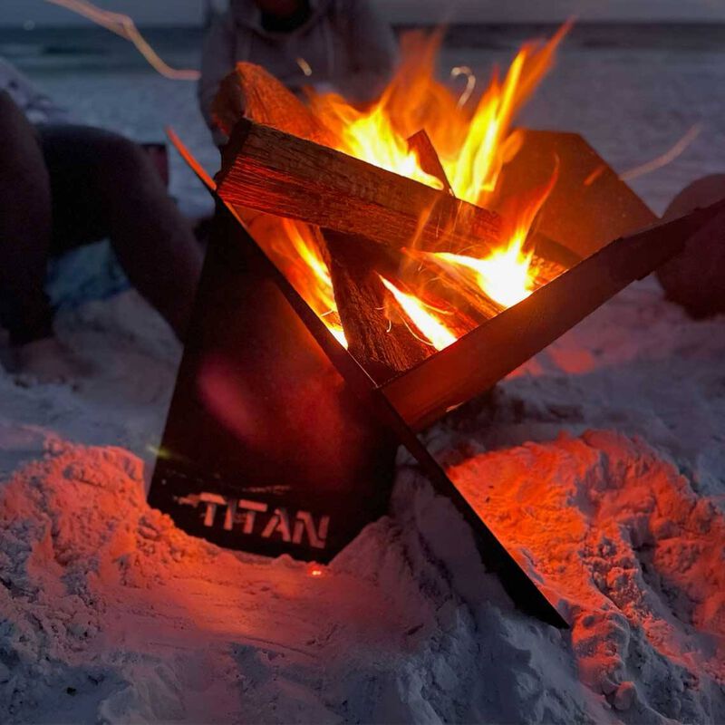 Portable Pop-Up Fire Pit With Carrying Bag