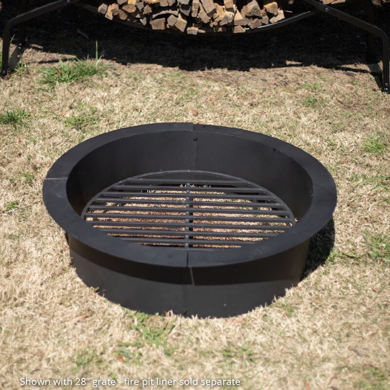 36 Heavy Duty Round Fire Pit Grate, Round Campfire Cooking Grate