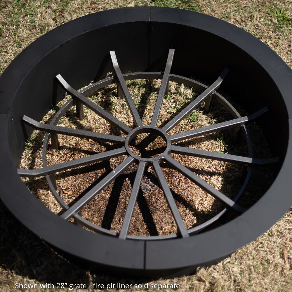 20" Wagon Wheel fire grate for Outdoor fire pits 