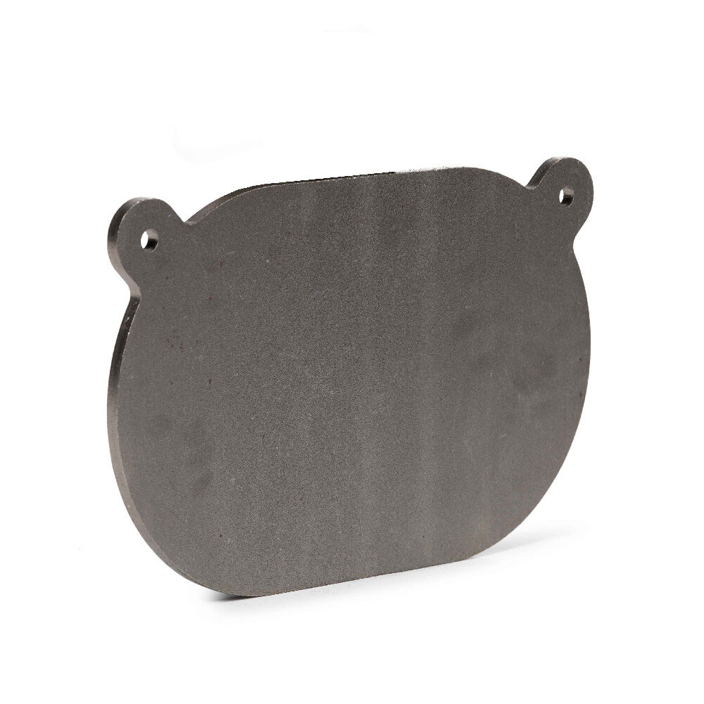 One AR500 Buffalo Target 10" x 16" x 3/8" Painted Black Shooting Water Bison 