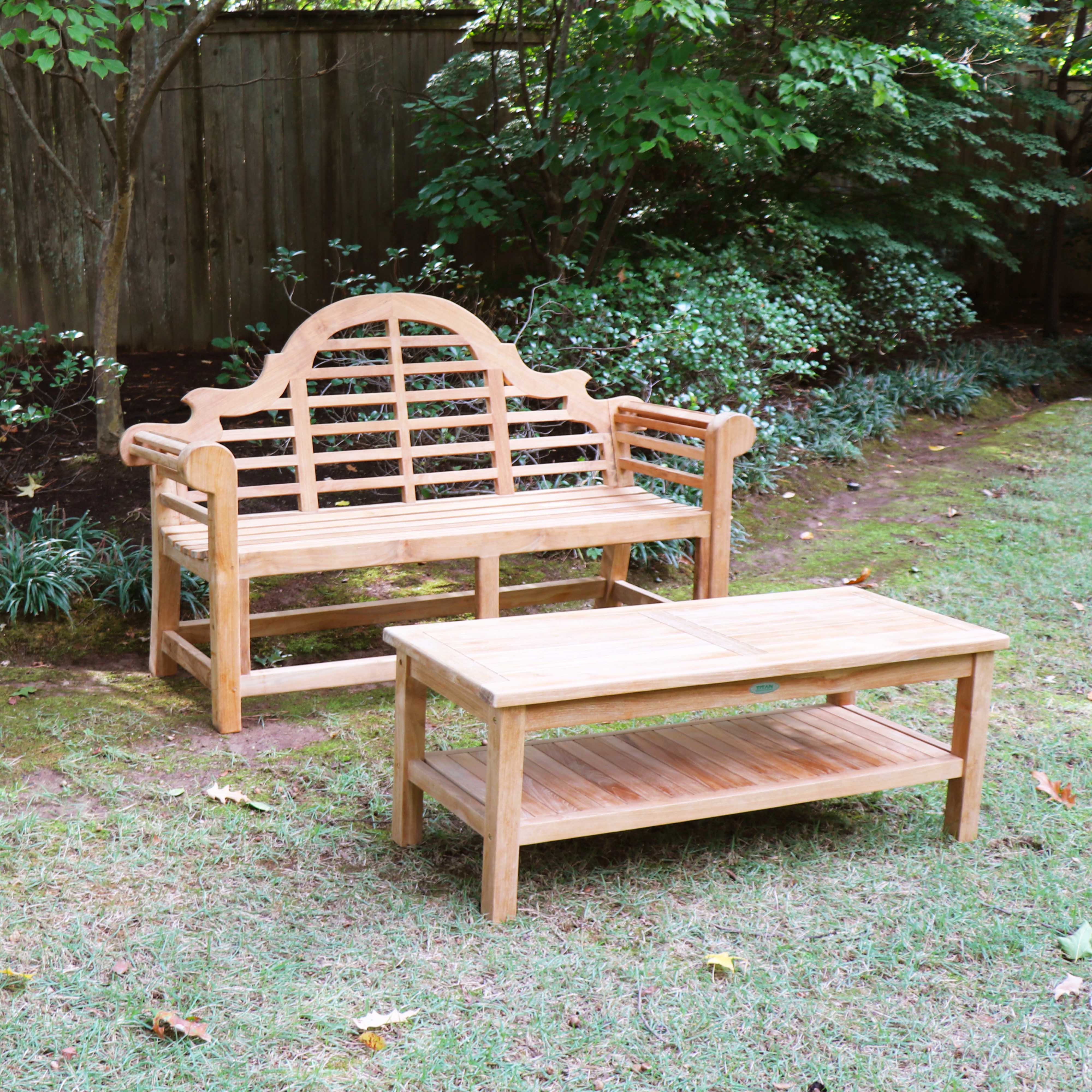 Teak Benches and Coffee Tables